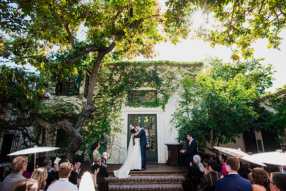 First Kiss at The Villa San Juan Capistrano